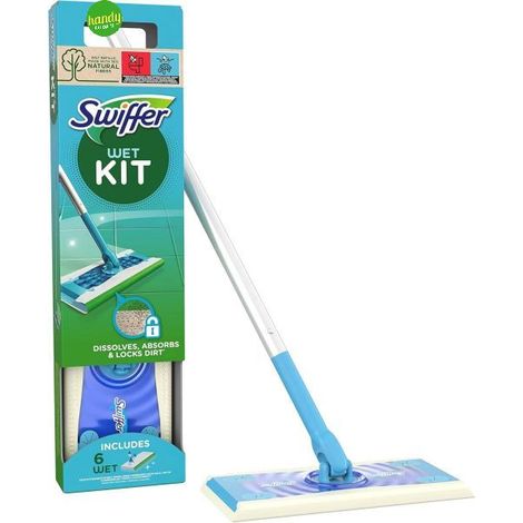 Starter Kit Swiffer wet + 6 ricariche di panni umidi (1/5)
