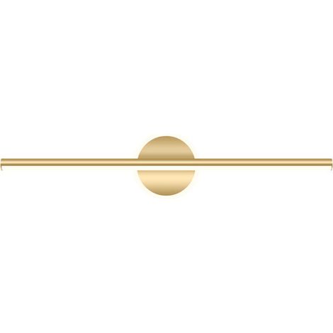 Lampe murale LED pour salle de bain avec miroir, design moderne en métal doré, 40 x 13 x 6 cm, lumière blanche (6500 K), 10 W, idéale pour maquillage et éclairage fonctionnel (1/5)