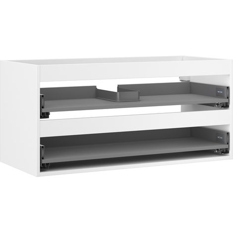 Mexen Box-A corpus cabinetto da bagno 100 cm, 2 cassetti, bianco opaco - 91AX0-1000-470-2-01 (1/5)