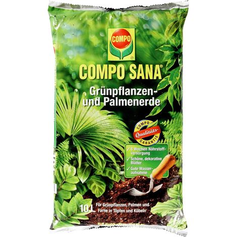 Terreau Compo sana 10l sustrato para plantas verdes