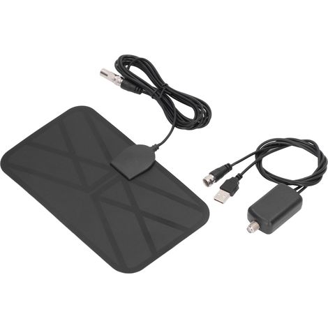 Antenne TV Numérique Intérieure TNT HD 4K 1080P, Gain 25dBi, Fixation Adhésive KJ-036, Récepteur Terrestre pour Maison (1/5)
