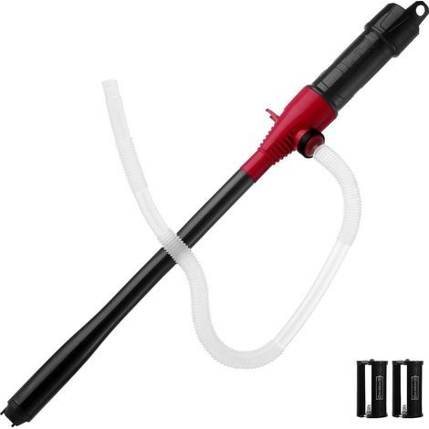 CSPARKV Battery Powered Liquid Transfer Pump Portable Electric Liquid Siphon Pump Multi-Purpose Handheld Pump for Fuel Water Gas Fish Tank, 9.5L/Minutes