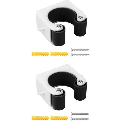 Lntyq Boucle de stationnement de vélo Clip de rangement pour porte-vélos Boucle de stationnement de vélo de montagne Support de rangement pour clip de vélo pour supports muraux de vélo bicyclette 2 PC (1/4)