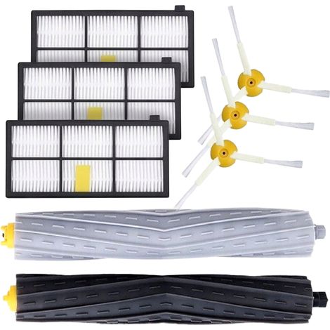 Kit para iRobot Roomba: cepillos laterales, filtros y cepillos principales (modelos 800, 900 y 980). (1/4)