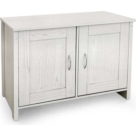 MOBILE DA ARREDO CON 2 ANTE 89X40X60CM IN COLORE BIANCO (1/2)