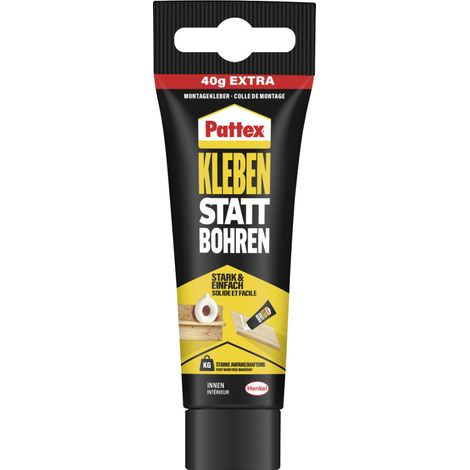 Pattex Montagekleber Kleben statt Bohren 90 g weiß
