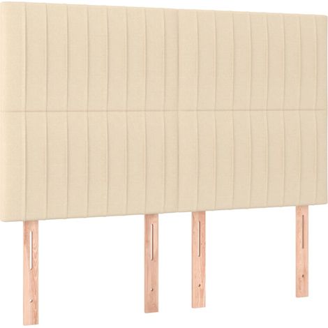 Maison Exclusive - Testiera Crema 144x5x118/128 cm Tessuto