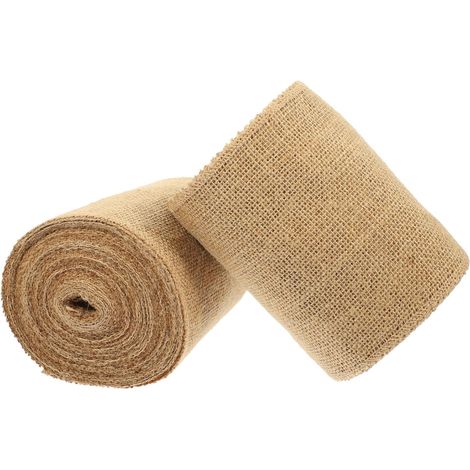 2 Rouleaux Lot Toile de Jute Protection Naturelle pour Tronc Arbre Gel et Soleil Enveloppe Respirante pour Arbres Fruitiers et Arbustes (1/5)