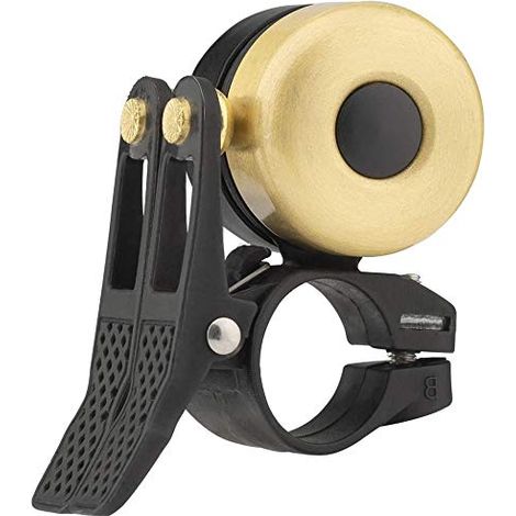 Fahrradklingel, klassische Messing-Fahrradklingel, Mini-Fahrradklingel, geeignet für Rennräder und Mountainbikes mit einem Vorbau von 21-23 mm (1/5)
