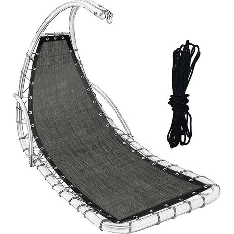 Replacement Hanging Rocking Chair Cover Replacement Seat Cover for Text-ilene Hanging Chair Cover Rocking Chair Cover for Indoor/Outdoor with Rope Bag (1/5)