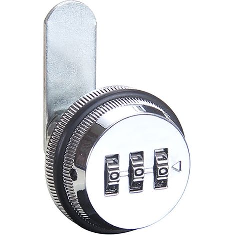 Digit Combination Lock Password Lock Keyless Cam Lock - Zinc Alloy Chrome Plating Coded Security Loc (1/4)
