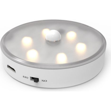 Lot de 3 lampes LED à capteur avec télécommande, adaptées pour escalier, chambre, couloir, placard, éclairage de cuisine (lumière chaude). (1/4)