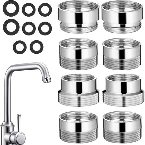 8 Pièces Kit D'adaptateurs de Robinet en Cuivre (1/5)