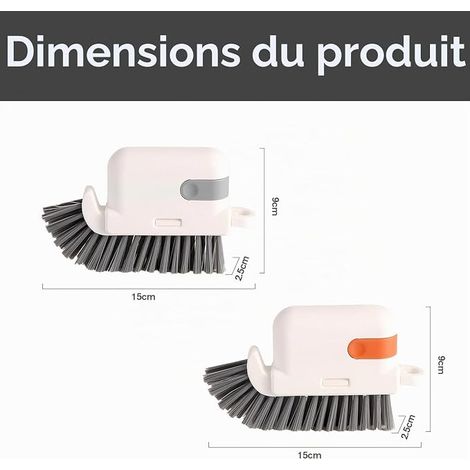 Rainure Nettoyage Brosse Fenêtre Brosses Multifonction Rainure Rail Rapide Nettoyage Outil pour Nettoyer Les fenêtres pour Salle de Cuisine de Bain Coins Espaces (1/3)