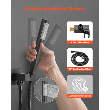 Ensemble de Robinetterie de Douche Encastrable Système de Douche (1/5)