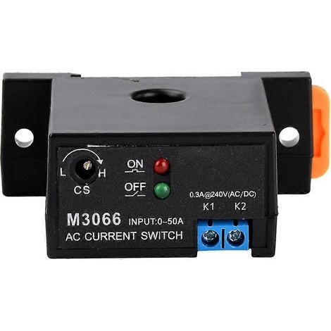 Interrupteur de détection de courant alternatif, relais à induction 0,2 A-50 A pour la surveillance de la protection contre les surintensités M3066 (1/5)