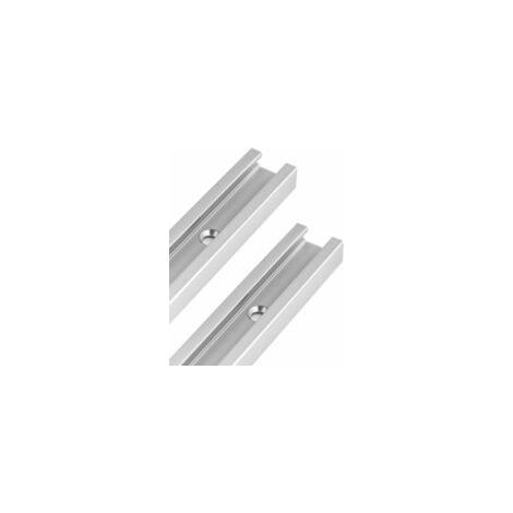 300 mm T-Track T-Slot en Aluminium, Rail à Onglet en T pour Scie à Table, Défonceuse et Outils de Travail du Bois, 19 x 9.5mm, 2 Pièces (1/5)