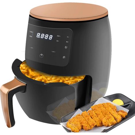 TRADE SHOP - Friggitrice Ad Aria Calda Senza Olio Airfreyer Xl Digitale 6 Lt Premium 2400 W - (1/5)