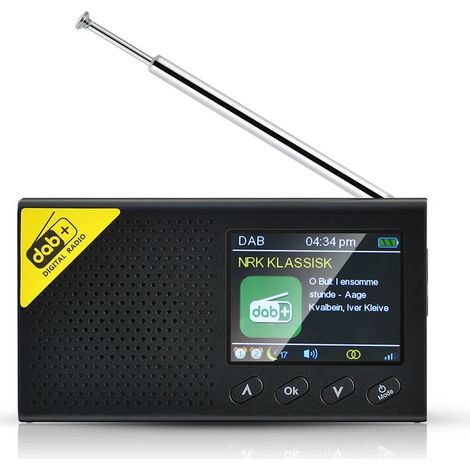 Radio numérique (noire), compatible Bluetooth, récepteur stéréo DAB/FM 5.0 (1/5)