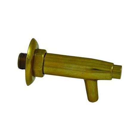 rubinetto erogazione a pulsante per fontane ottone attacco 1/2" arredo giardino