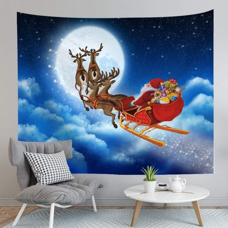 Weihnachtliche Wandteppich-Accessoires, bedrucktes Polyester mit festlichem Motiv