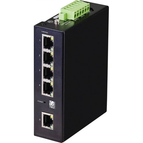 Commutateur Ethernet industriel TRU COMPONENTS 1+4 ports 10 / 100 / 1000 MBit/s (1/4)