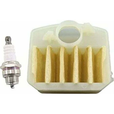 Filtro aria con candela per motoseghe Husqvarna 340, 345, 346, 350, 351, 353. Sostituisce il codice 0537024003-DOU. (1/4)