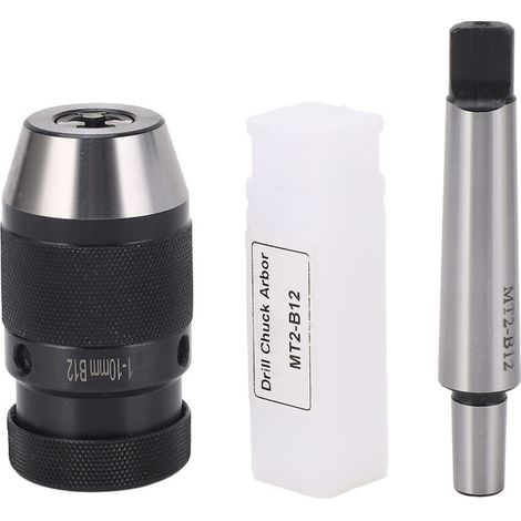 Mandrino autoserrante senza chiave B12 da 1-10 mm con attacco MT2-Crezuo.-Crezuo