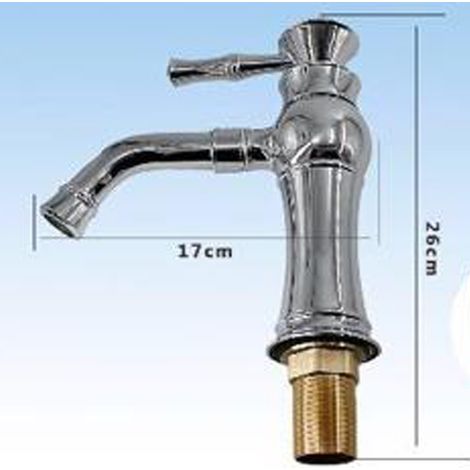 TrAdE Shop Traesio - Rubinetto Miscelatore Monocomando Lavabo Lavello Basso Cucina Acciaio Cromato - (1/2)