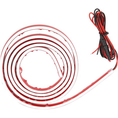 Barra luminosa a LED 12V 10W per cofano motore (180 cm) - Decorazione esterna bianca per auto, SUV, camion -Crezuo
