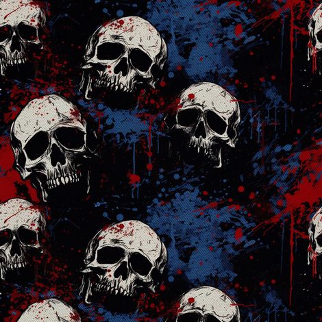 Tela decorativa para exteriores Oxford - Motivo de calavera I DX4440 (1/5)