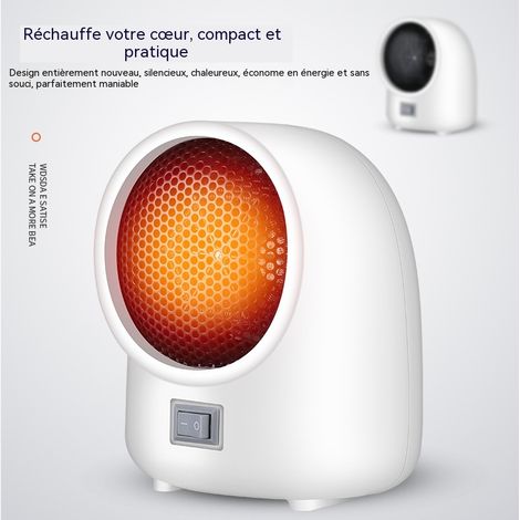 Petit chauffage soufflant de bureau 220V, radiateur compact à chauffe rapide, silencieux pour table maison (1/4)
