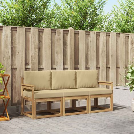 vidaXL Conjunto de sofás de exterior 3 uds. (1/5)