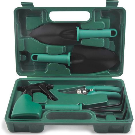 Outils de jardin ensemble de 5 pièces outils de jardinage en pot combinaison arrangement de fleurs élagage bonsaï fleur ciseaux outil (1/5)
