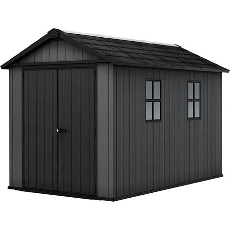 Keter Newton 7511 Gartenhaus - 350x230x246cm - Satteldach - Kunststoff - Grau (1/5)