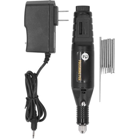 Perceuse à ongles électrique réglable en vitesse, silencieuse, avec 8 embouts de polissage, prise US 110‑240V (1/5)