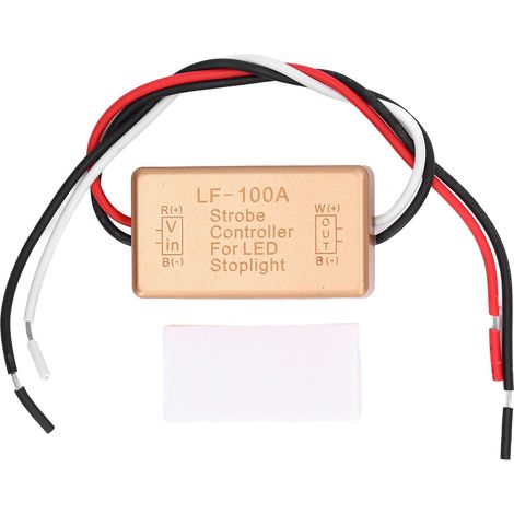 Module de clignotant pour feux stop LED auto 12V-16V DC, contrôleur flash strobe pour voiture. (1/5)