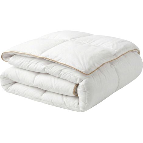 Medium Warm Duvet White Duck Feathers and Down 150 x 200 cm 8 TOG Luxury Natural Fill Spring Summer EIGER