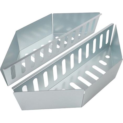 Panier à Charbon, Char-Basket en Acier Inoxydable, Paniers à Charbon pour Barbecue à Charbon 37.4 cm, Charcoal Briquet Holders pour Le Chauffage Direct et Indirect, 2 Pièces (1/5)