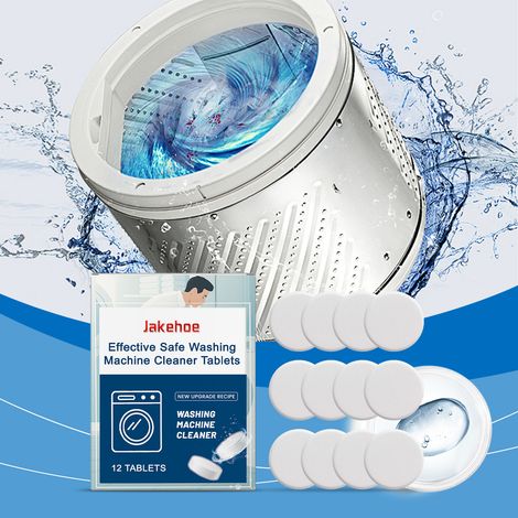 Washing Machine Cleaner Sheets - Deeply cleans washing machine drum, removing dirt and odors. Daily household cleaning sheets - 12 tablets -- BIEMMEDUE (1/5)
