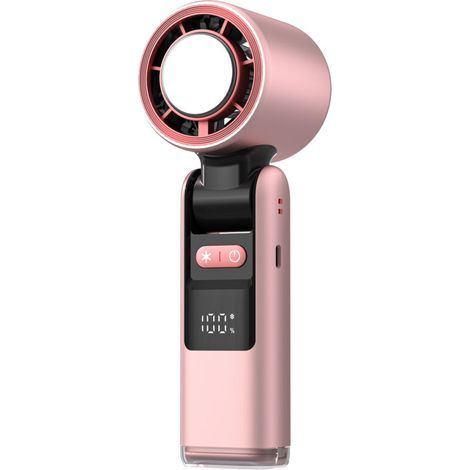 Tragbarer, wiederaufladbarer Ventilator, leiser und kompakter Mini-Ventilator mit Kühlfunktion (1/4)