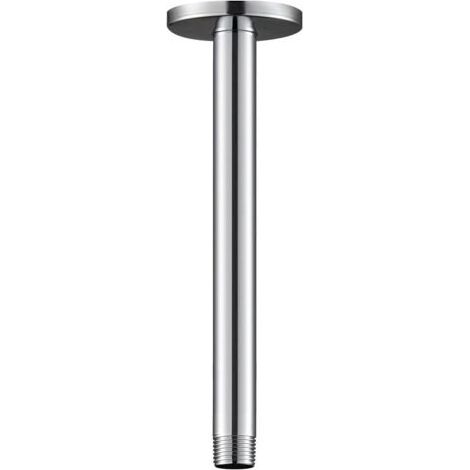 Duscharm mit 30 cm Universal-Duscharm zur Deckenmontage für fest installierte Duschköpfe und Regenduschköpfe, verchromt (1/4)