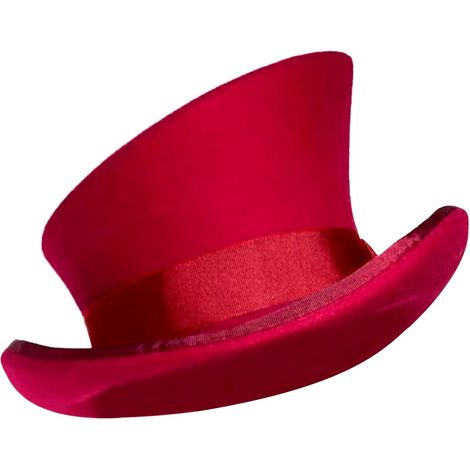 Sombrero de copa asimétrico unisex - Estilo Steampunk - Lana y cuero - Cinta decorativa - Invierno - Para mujeres y hombres, RD1, Talla única