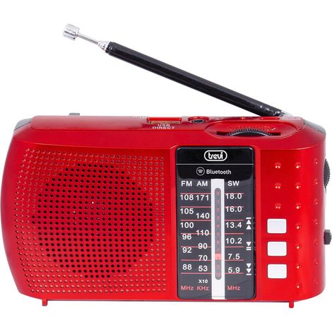 Trevi RA 7F20 BT Tragbar Analog & Digital Rot