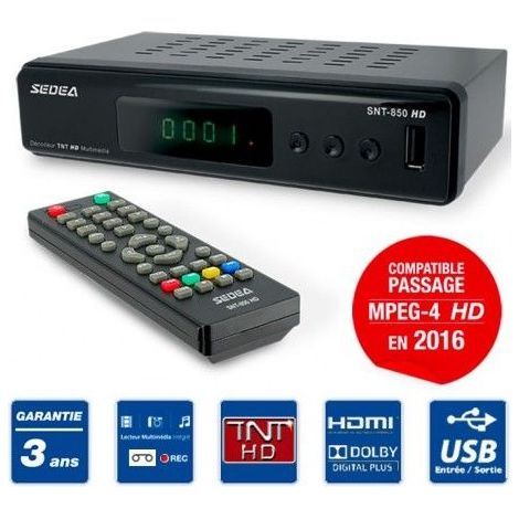 SEDEA Récepteur Décodeur TNT HD terrestre (1/4)
