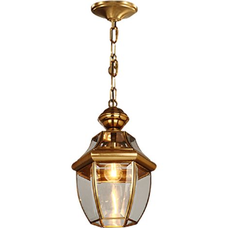 Lampe suspendue Tout cuivre 19x35cm Convient pour le couloir d'allée de balcon (1/5)