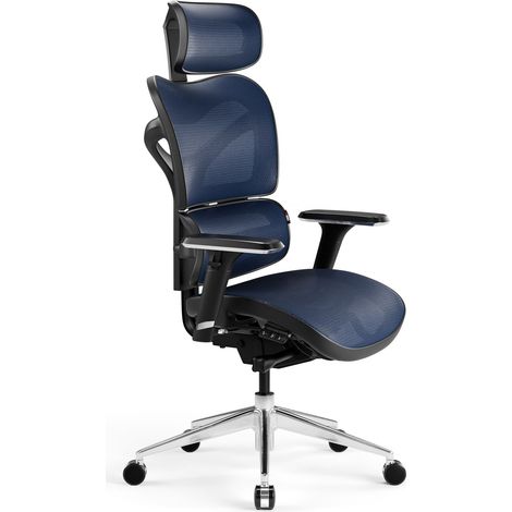 Chaise ergonomique Diablo V-Commander : Noire-Bleue
