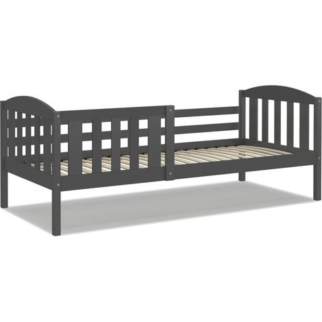 Lit Enfant Leo 90x190 Gris (1/4)