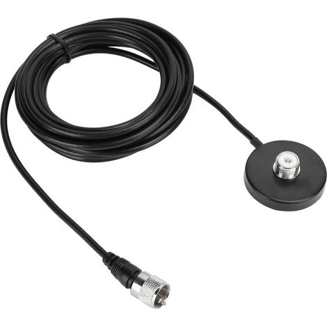 Mobile magnetische Autoantenne mit Saugnapffuß und Radiokabel (1/5)