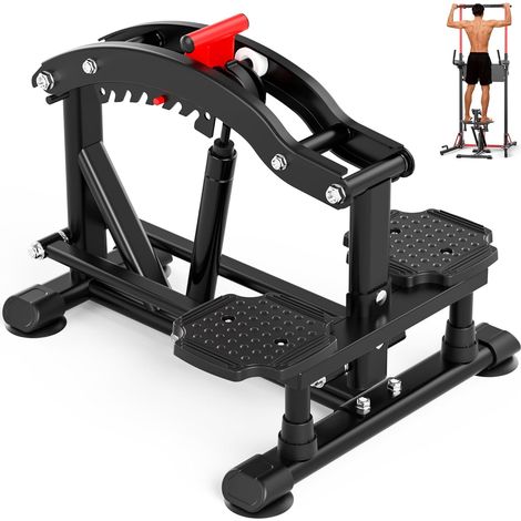 Barre de traction pliable Power Tower Réglable en hauteur Tour de traction Power Tower Dip Station de traction Multifonctionnel,Équipement d'exercice pour la maison ou la salle de gym (1/5)